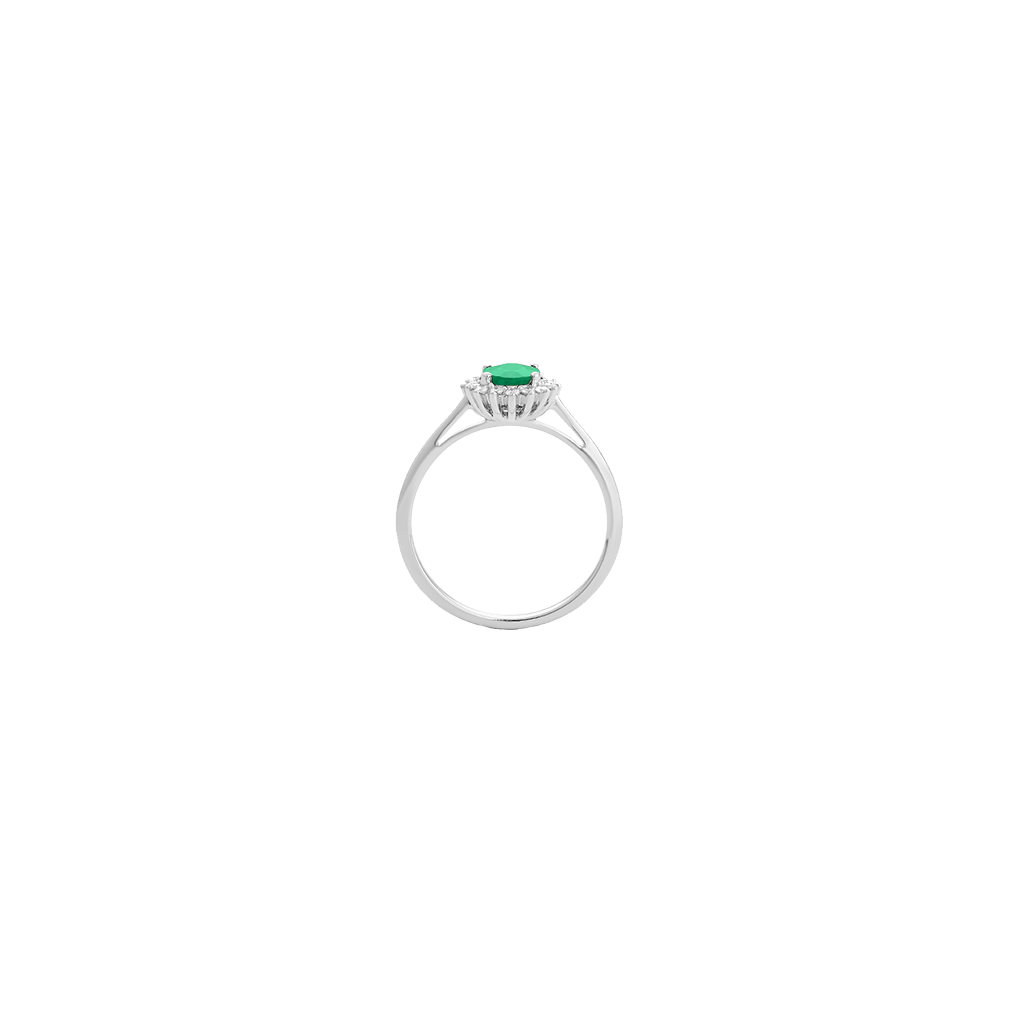 Anel Diamantes Premium Colors Esmeralda