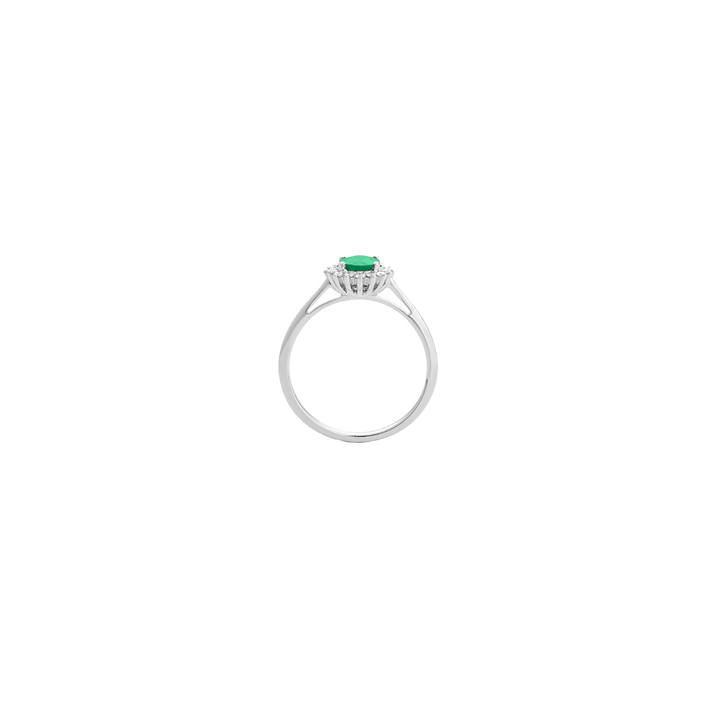 Anel Diamantes Premium Colors Esmeralda