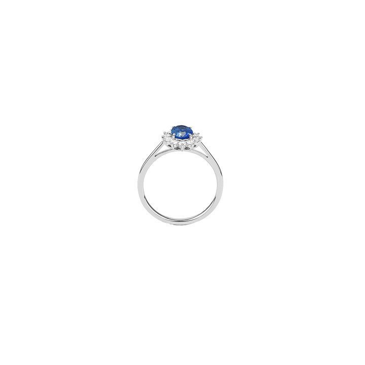 Anel Diamantes Premium Colors Safira