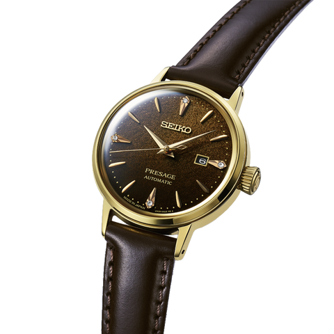 Presage Cocktail Time Gold-Brown 30.3mm