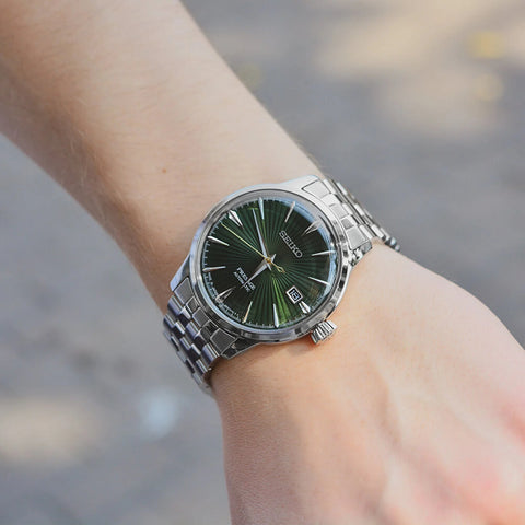 Presage Cocktail Time Silver Green 40.5mm