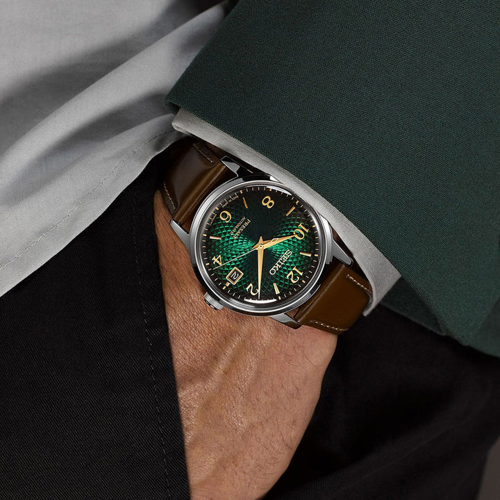 Presage Cocktail Time Brown Green 38.5mm