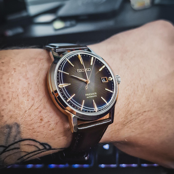 Presage Cocktail Time Brown 39.5mm