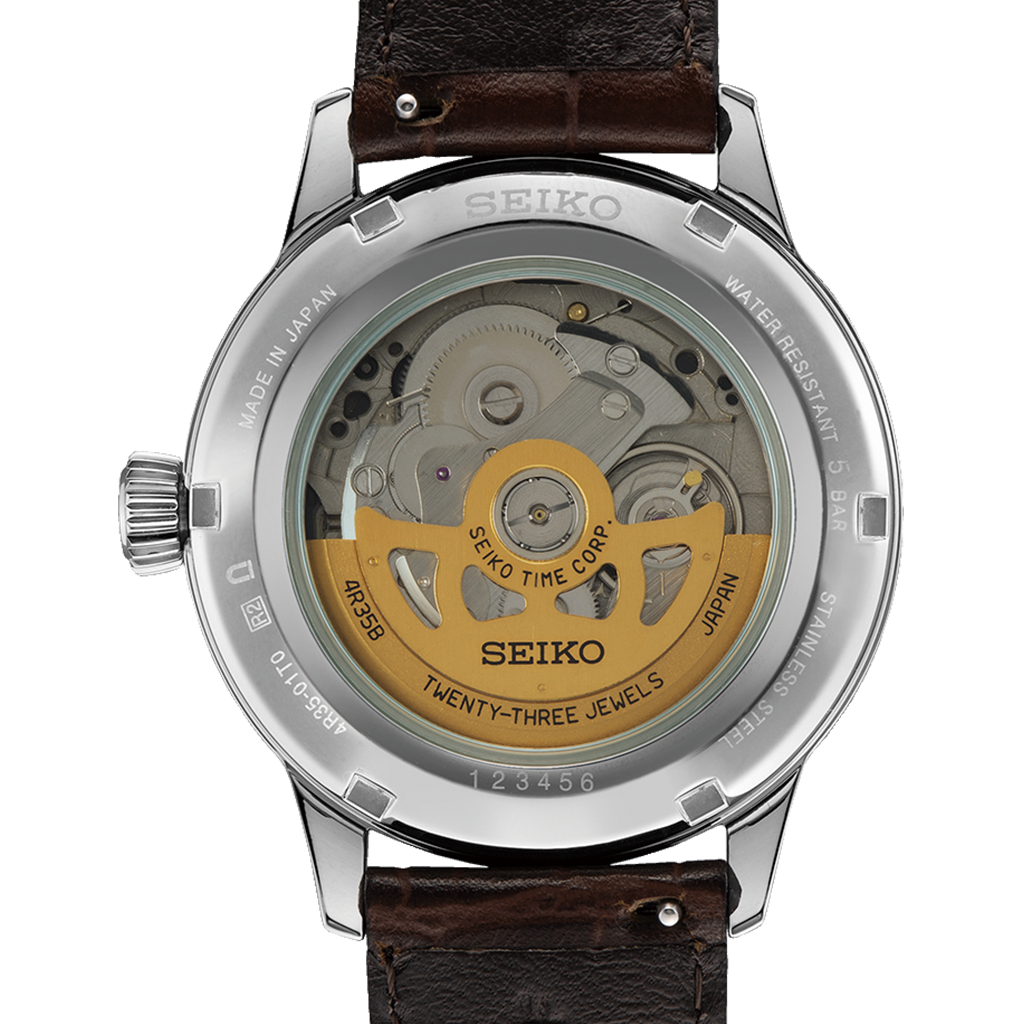 Presage Cocktail Time Leather-Blue 40.5mm