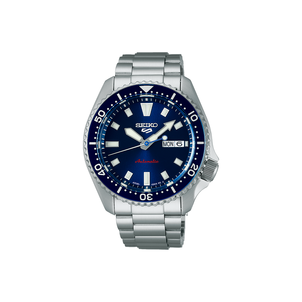 5 Sports SKX Suits Style Silver-Blue 42.5mm