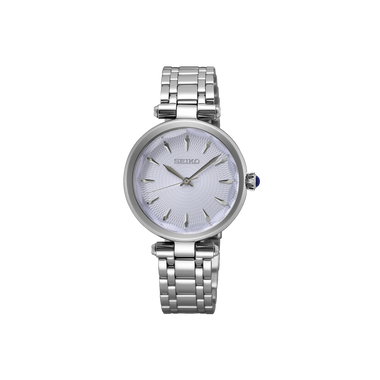 Ladies Silver Light Blue 30mm