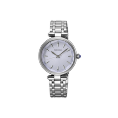 Ladies Silver Light Blue 30mm