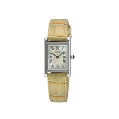 Ladies Silver Yellow 25mm