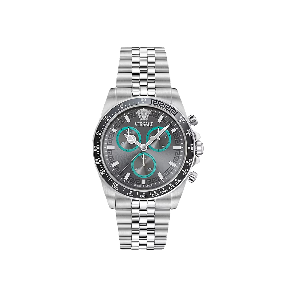 Greca Chrono Wave Silver-Gunmetal 43mm