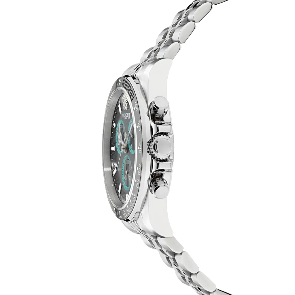Greca Chrono Wave Silver-Gunmetal 43mm