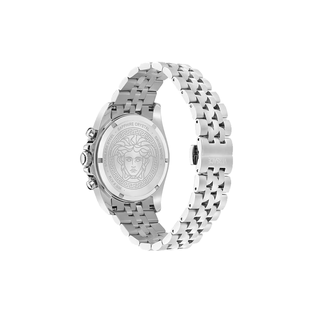 Greca Chrono Wave Silver-Gunmetal 43mm