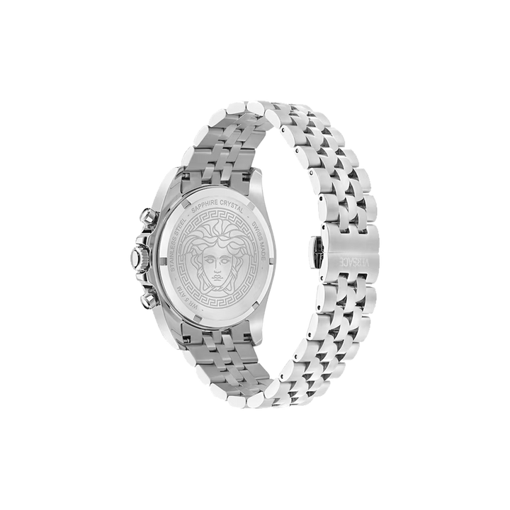 Greca Chrono Wave Silver-Gunmetal 43mm