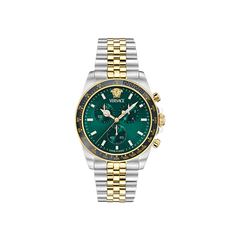 Greca Chrono Wave Dual-Tone Green 43mm