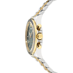 Greca Chrono Wave Dual-Tone Green 43mm