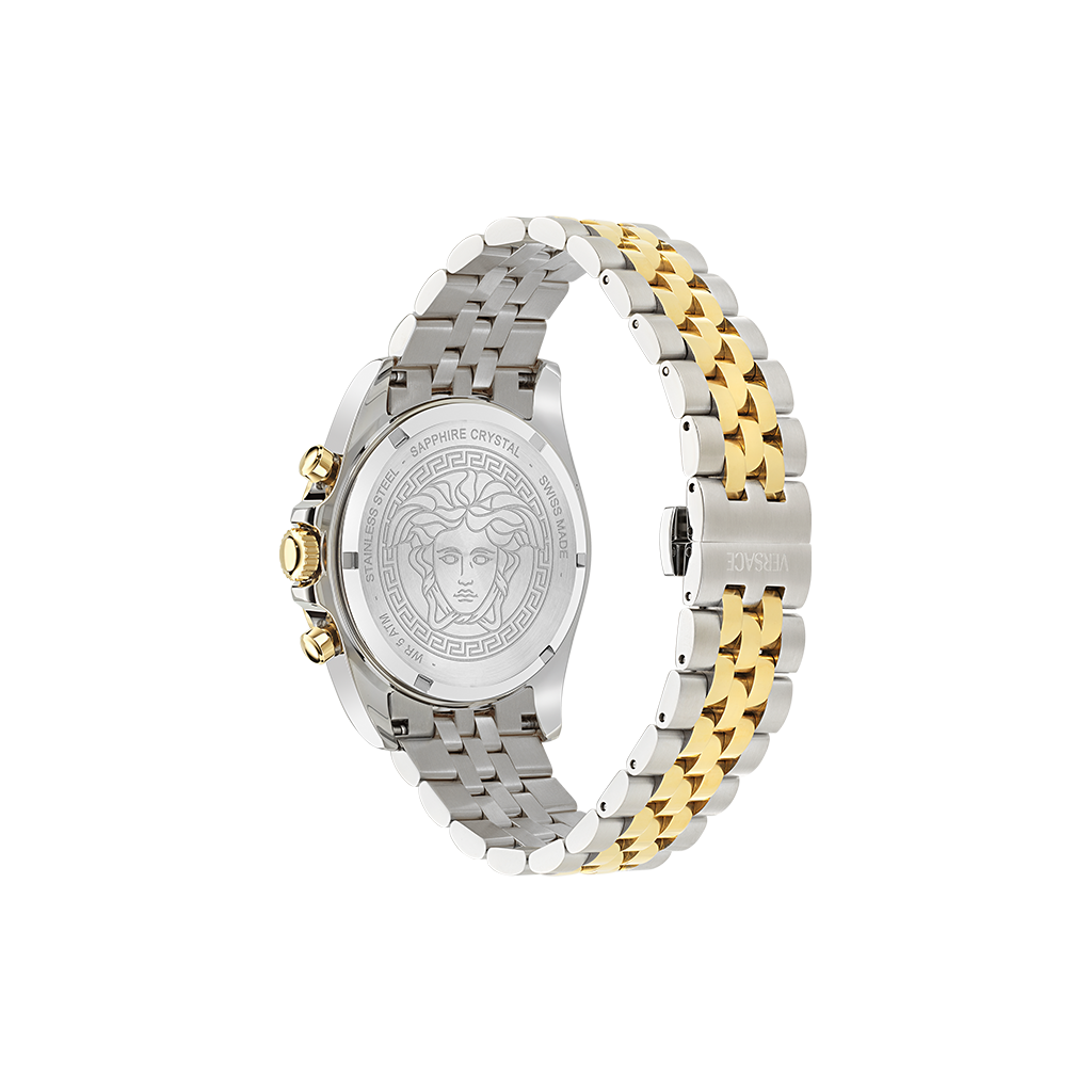 Greca Chrono Wave Dual-Tone Green 43mm