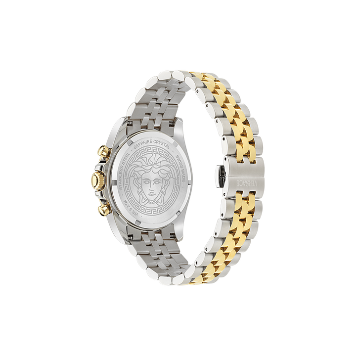 Greca Chrono Wave Dual-Tone Green 43mm