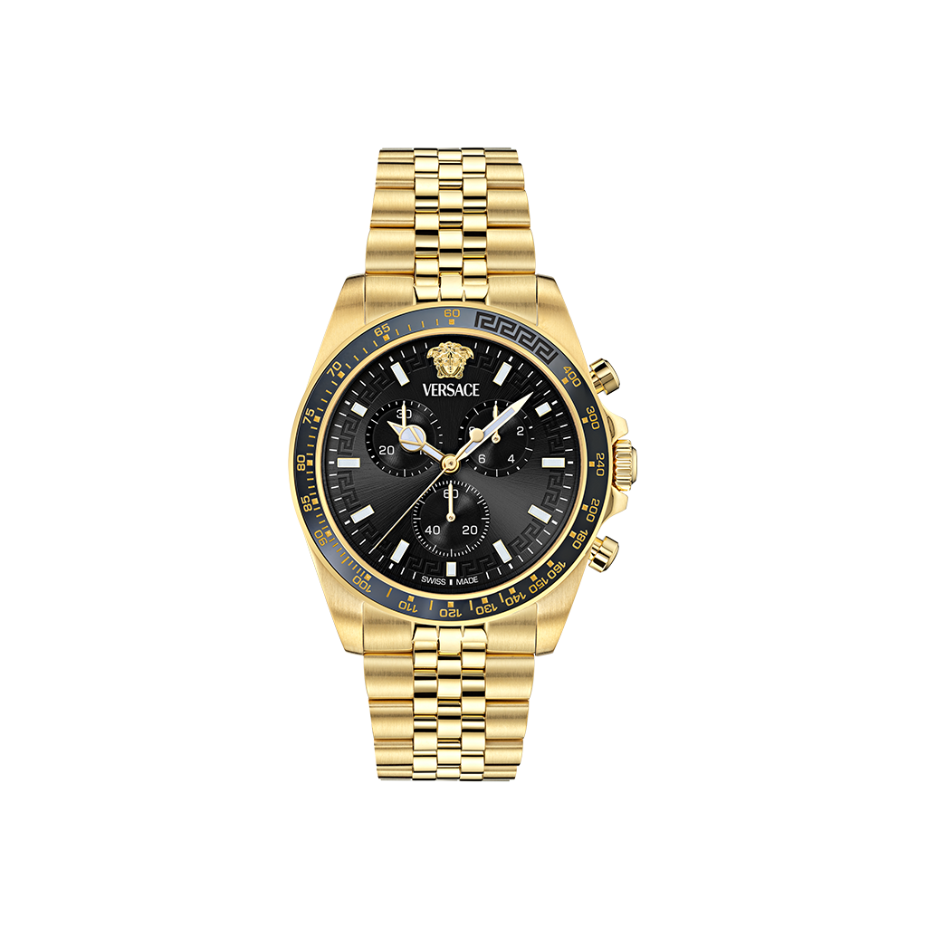 Greca Chrono Wave Gold-Black 43mm