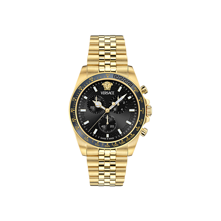 Greca Chrono Wave Gold-Black 43mm