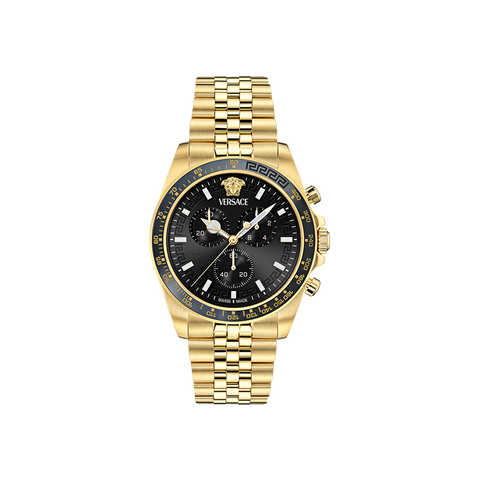 Greca Chrono Wave Gold-Black 43mm