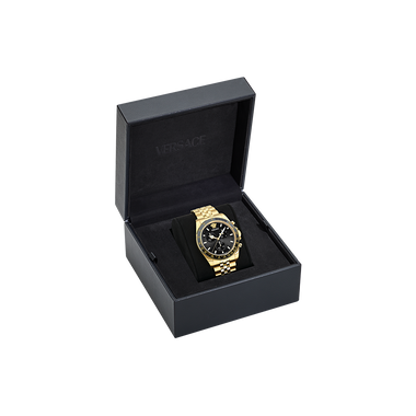 Greca Chrono Wave Gold-Black 43mm