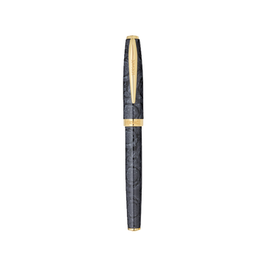 Caneta Barocco Black Pattern-Gold Rollerball