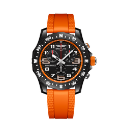 relógio endurance pro pulseira laranja e mostrador preto