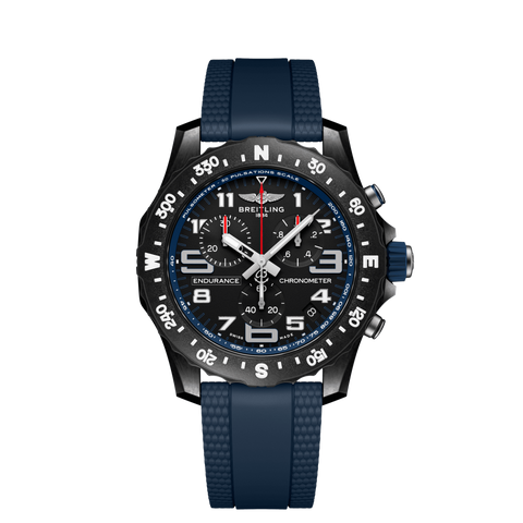 relógio endurance pro pulseira azul escura e mostrador preto