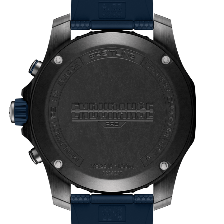 tampa relógio endurance pro pulseira azul escura e mostrador preto