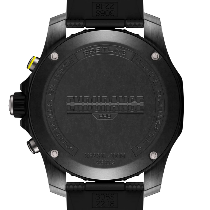 Tampa preta do mostrador do relógio  Professional Endurance Pro 44mm pulseira silicone, caixa e mostrador pretos