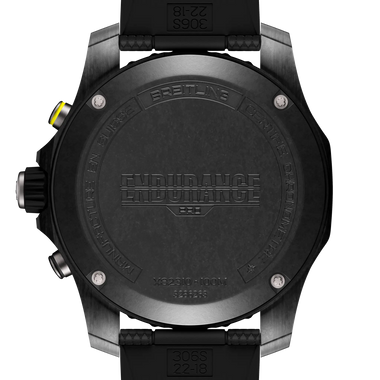 Tampa preta do mostrador do relógio  Professional Endurance Pro 44mm pulseira silicone, caixa e mostrador pretos