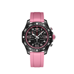 relógio endurance pro pulseira rosa e mostrador preto
