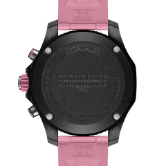 tampa relógio endurance pro pulseira rosa e mostrador preto