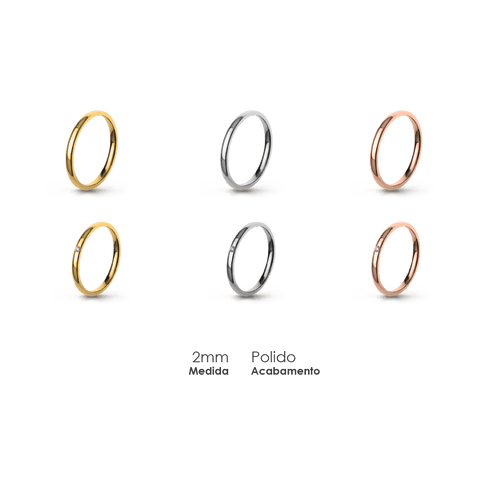 Aliança Wedding Essential Elíptica Extra Amendoada