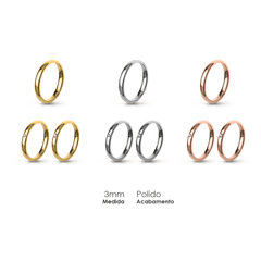 Aliança Wedding Essential Elíptica Extra Amendoada