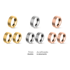 Aliança Wedding Essential Plana Amendoada