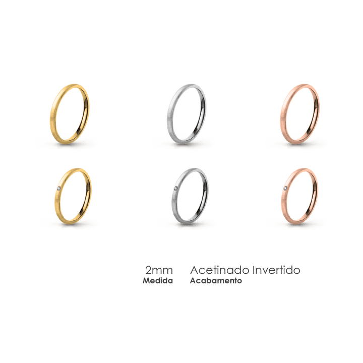 Aliança Wedding Essential Elíptica Extra Amendoada