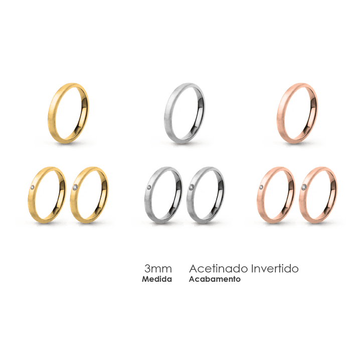 Aliança Wedding Essential Elíptica Extra Amendoada