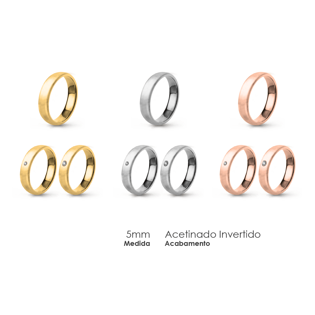 Aliança Wedding Essential Elíptica Extra Amendoada