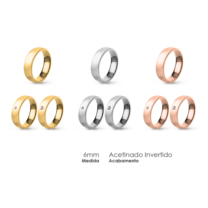 Aliança Wedding Essential Elíptica Extra Amendoada