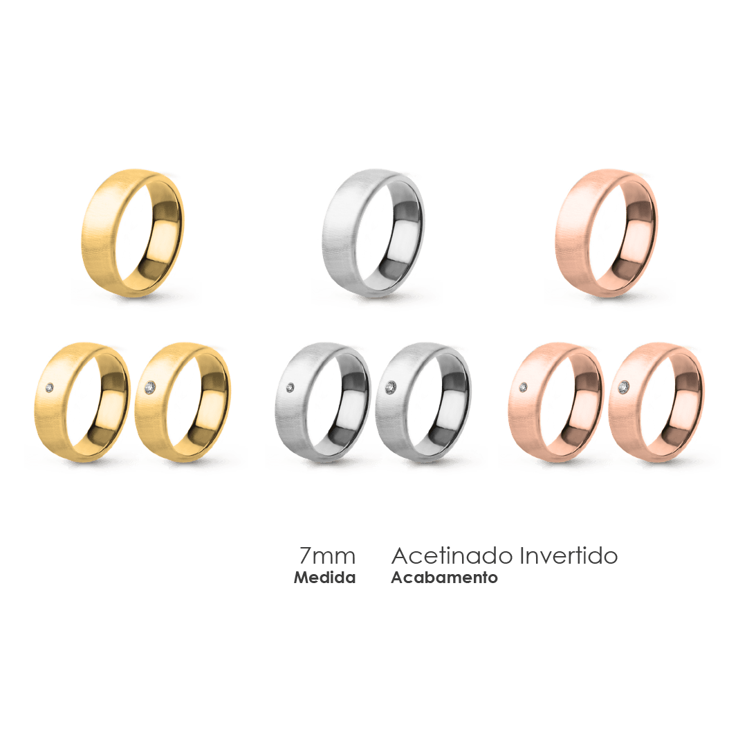 Aliança Wedding Essential Elíptica Extra Amendoada