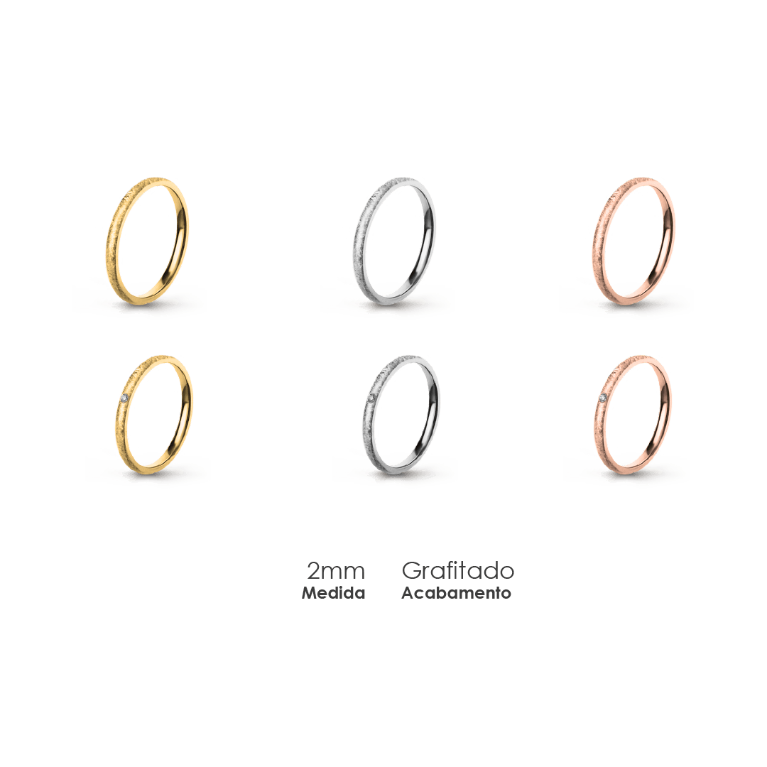 Aliança Wedding Essential Elíptica Extra Amendoada