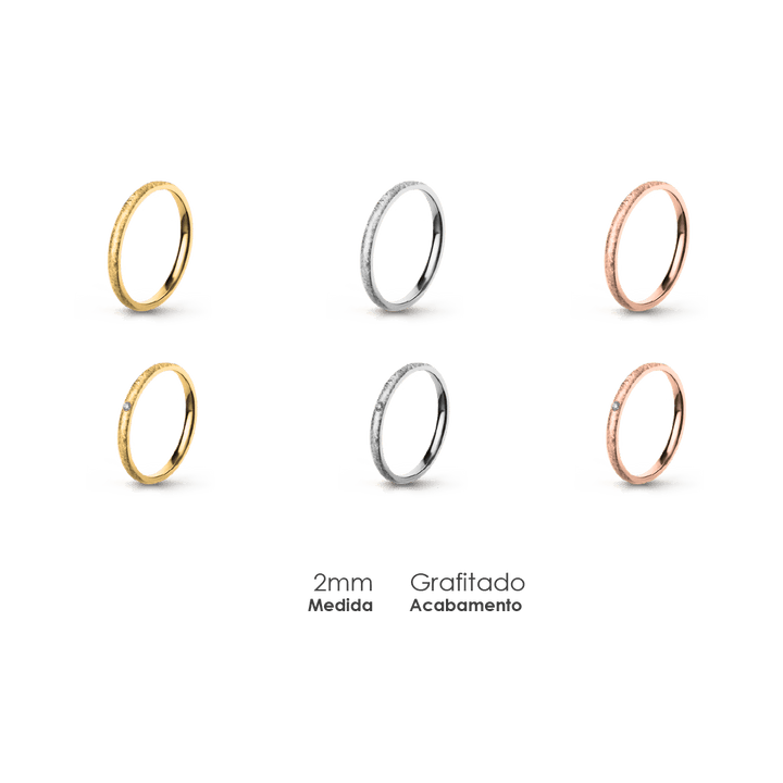 Aliança Wedding Essential Elíptica Extra Amendoada