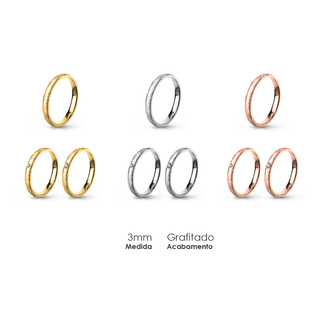 Aliança Wedding Essential Elíptica Extra Amendoada