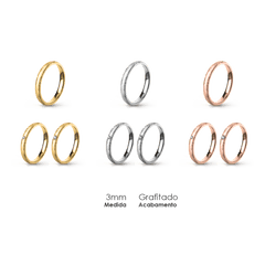 Aliança Wedding Essential Elíptica Extra Amendoada