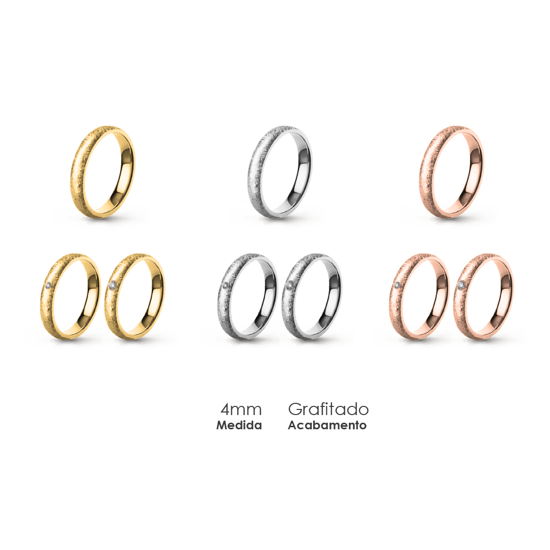 Aliança Wedding Essential Elíptica Extra Amendoada