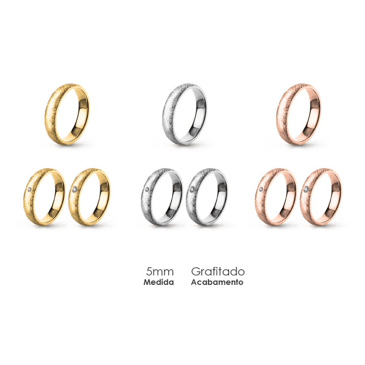 Aliança Wedding Essential Elíptica Extra Amendoada