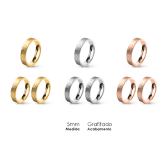 Aliança Wedding Essential Plana Amendoada