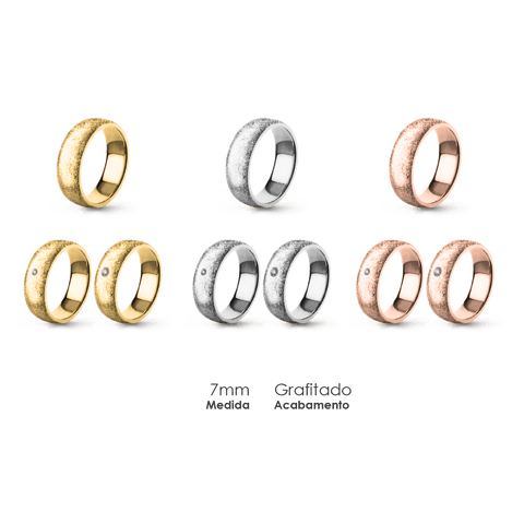 Aliança Wedding Essential Elíptica Extra Amendoada