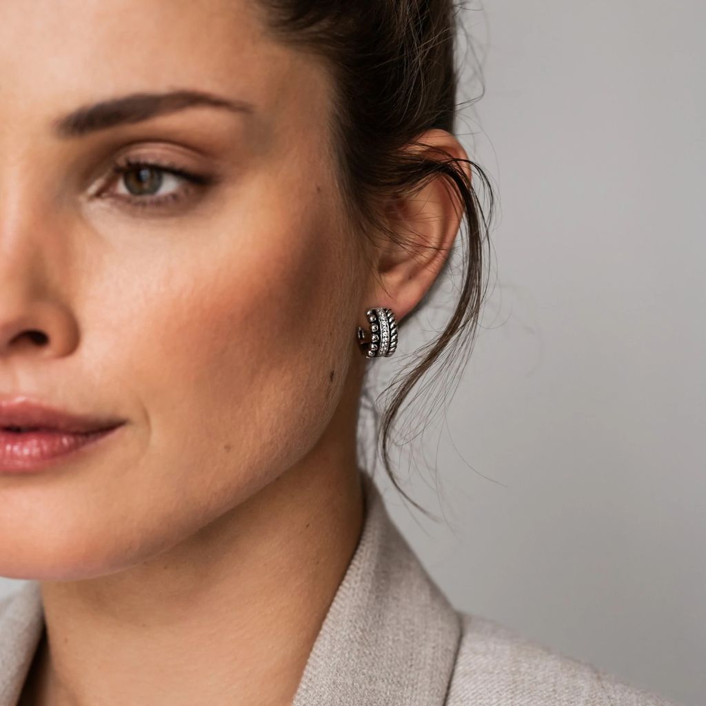 Brincos Ti Sento - Milano Prata 925