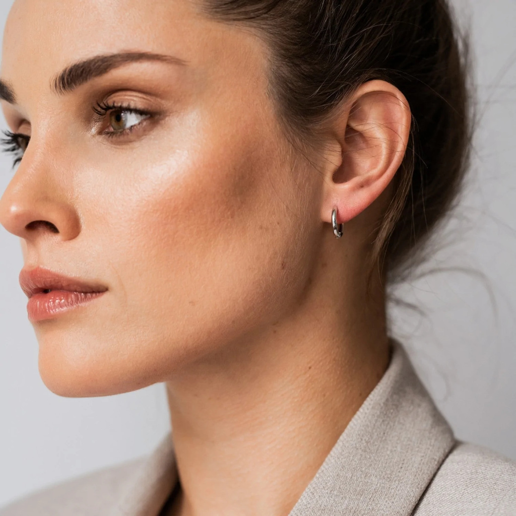 Argolas Pequenas Ti Sento - Milano Prata 925